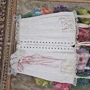 Vintage lace up corset